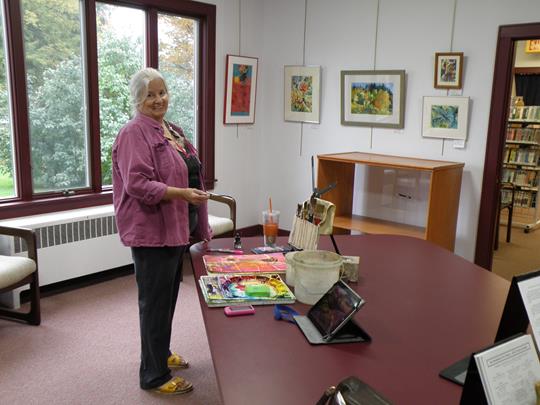 Cazenovia Watercolor Society show and demo by Martha Keim