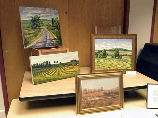 Deb Wester paintings at the Cazenovia Public Library