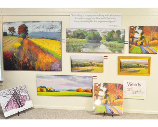 Display of works by Wendy Harris