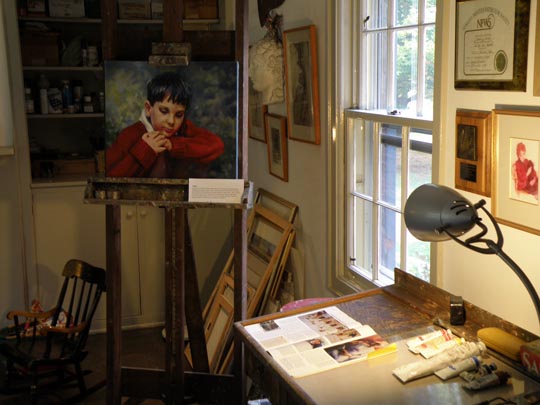 Jane Carroll's studio