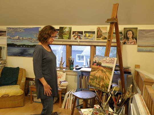 Deborah Dougherty Wester's studio