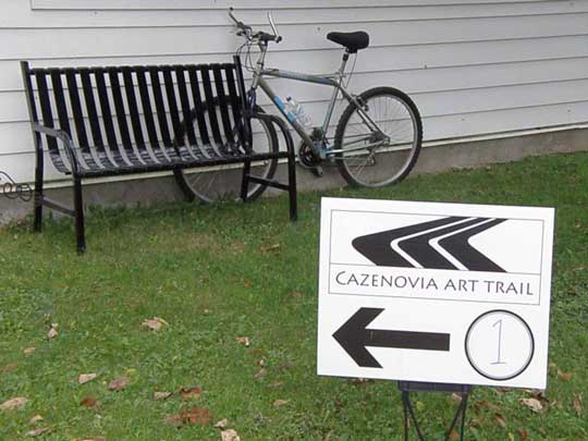 Follow the Art Trail signs