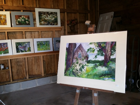 A barn full of beautiful paintings by Tom McCobb