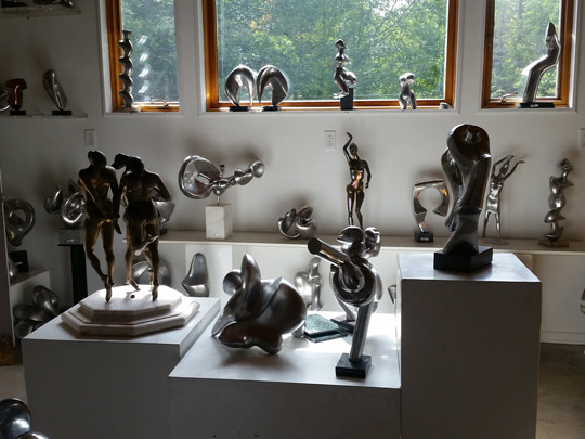 Eugene Doering's glistening sculptures on display on the Caz Art Trail for the last time