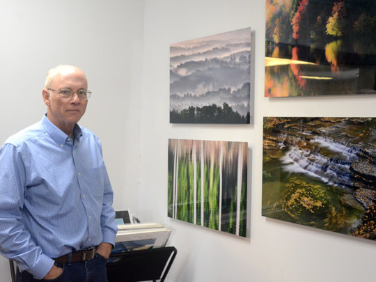 Jerry Weimar with some of his local scenes