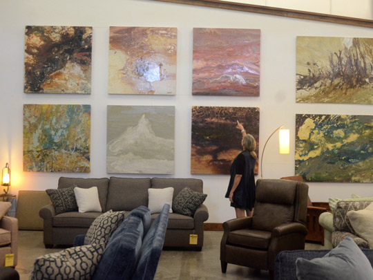 Just some of Shawn Gilmore's large abstract paintings