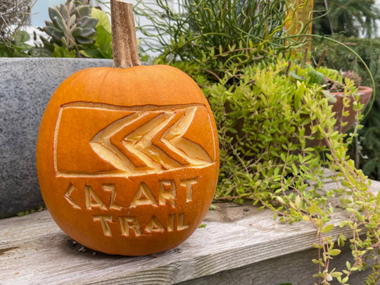 A Caz Art Trail pumpkin?  Why not!