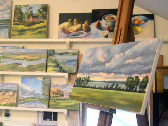 Deb Wester's studio also served as a gallery during Art Trail