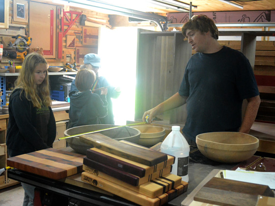 Neal Parker's woodworking shop was a popular Art Trail stop