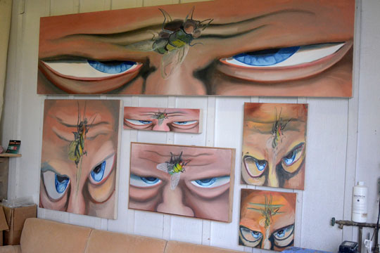 It was worth the ride out to Fred Smith's studio to view these and others of his paintings