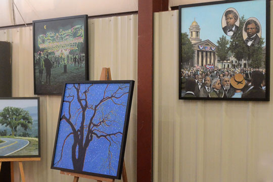 Henry Drexler's paintings spanned multiple subjects from elm trees to black history.