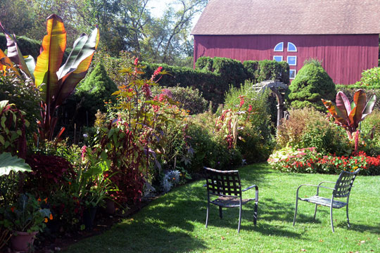 The Demuth studios are surrounded by magical gardens.