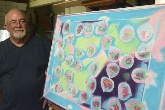 Dave Porter with a work in progress