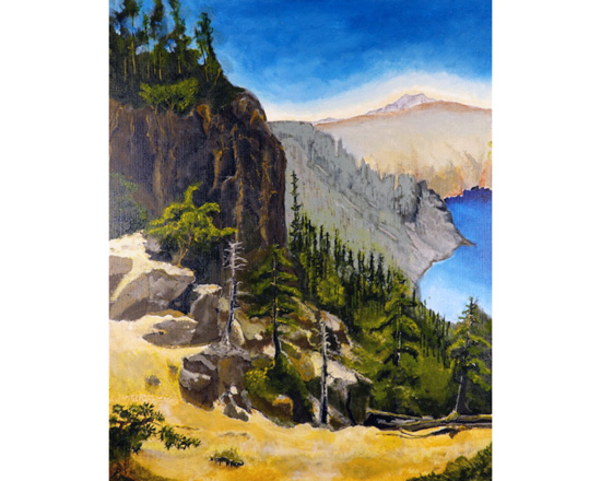 "The Cliffs at Crater Lake"
