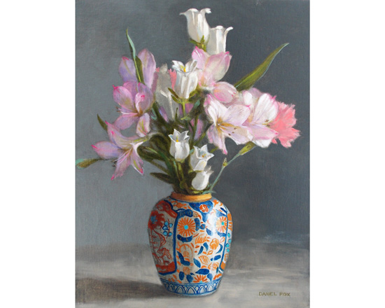 "Flowers in a Ginger Jar"     Oil 