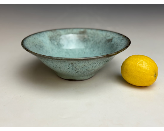 Turquoise ceramic bowl