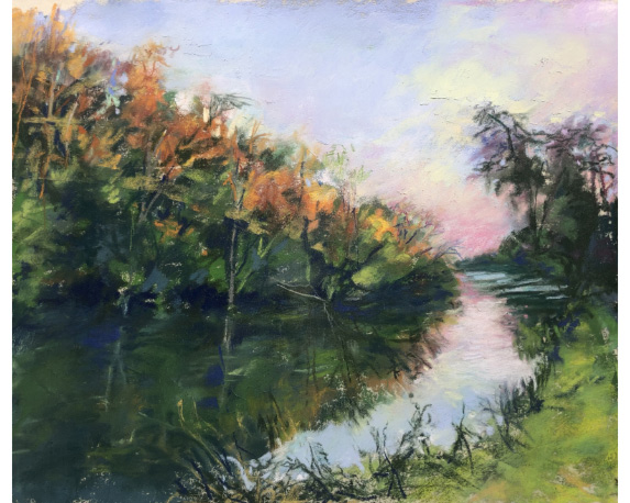 "Canal at Dusk"