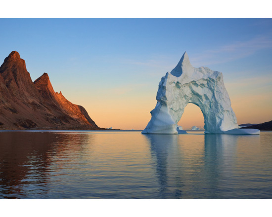 "Greenland - Ice Arch at Golden Hour"