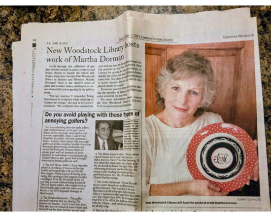 New Woodstock art show article