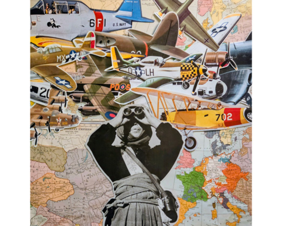 Airplane collage