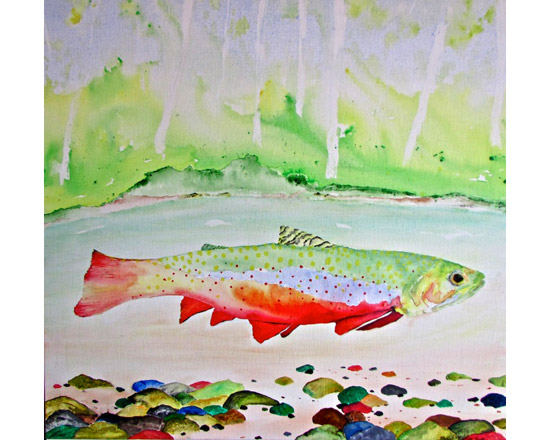 "Brook Trout in Autumn"