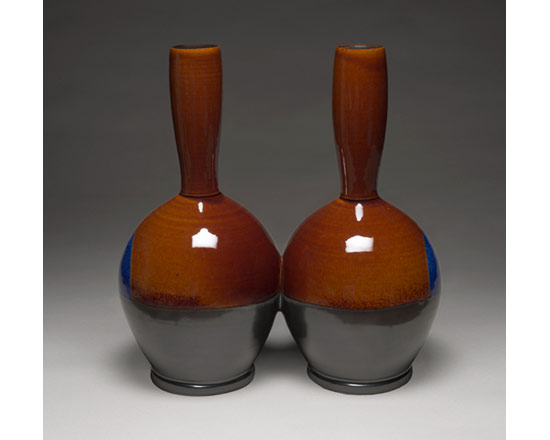glazed vase