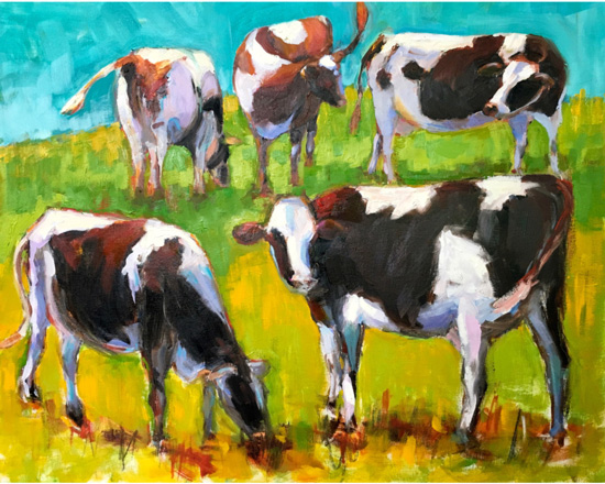 "Bovinity"    24" x  30"       oil on linen