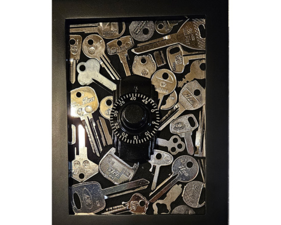 "Mini Vault NP" <br> nickel plated keys with Safe Dial, 5"x"7 &nbsp; 2025