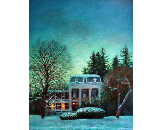 "The Century House"    oil on panel, 16" x 20"
